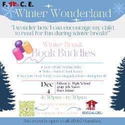 Book buddies event flyer